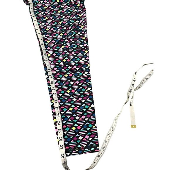 Victoria's Secret VSX Sport Womens Multi Colored Geometric Wide Waist Leggings L - Picture 11 of 12